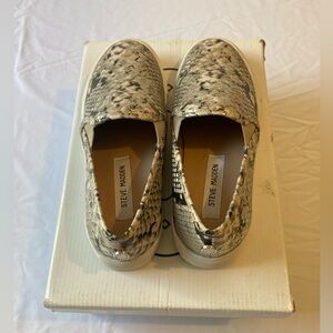 🔴 4/$12 Western Style Steve Madden Women Snakeskin Loafers Size 6.5